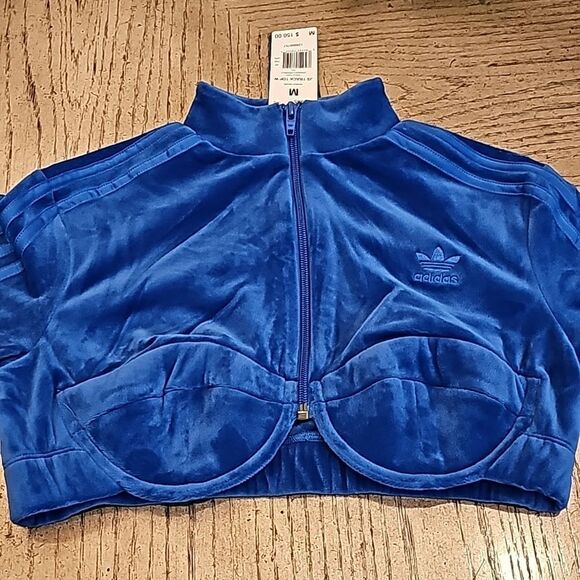 Jeremy Scott adidas js track jacket top blue size M NWT - Picture 7 of 11